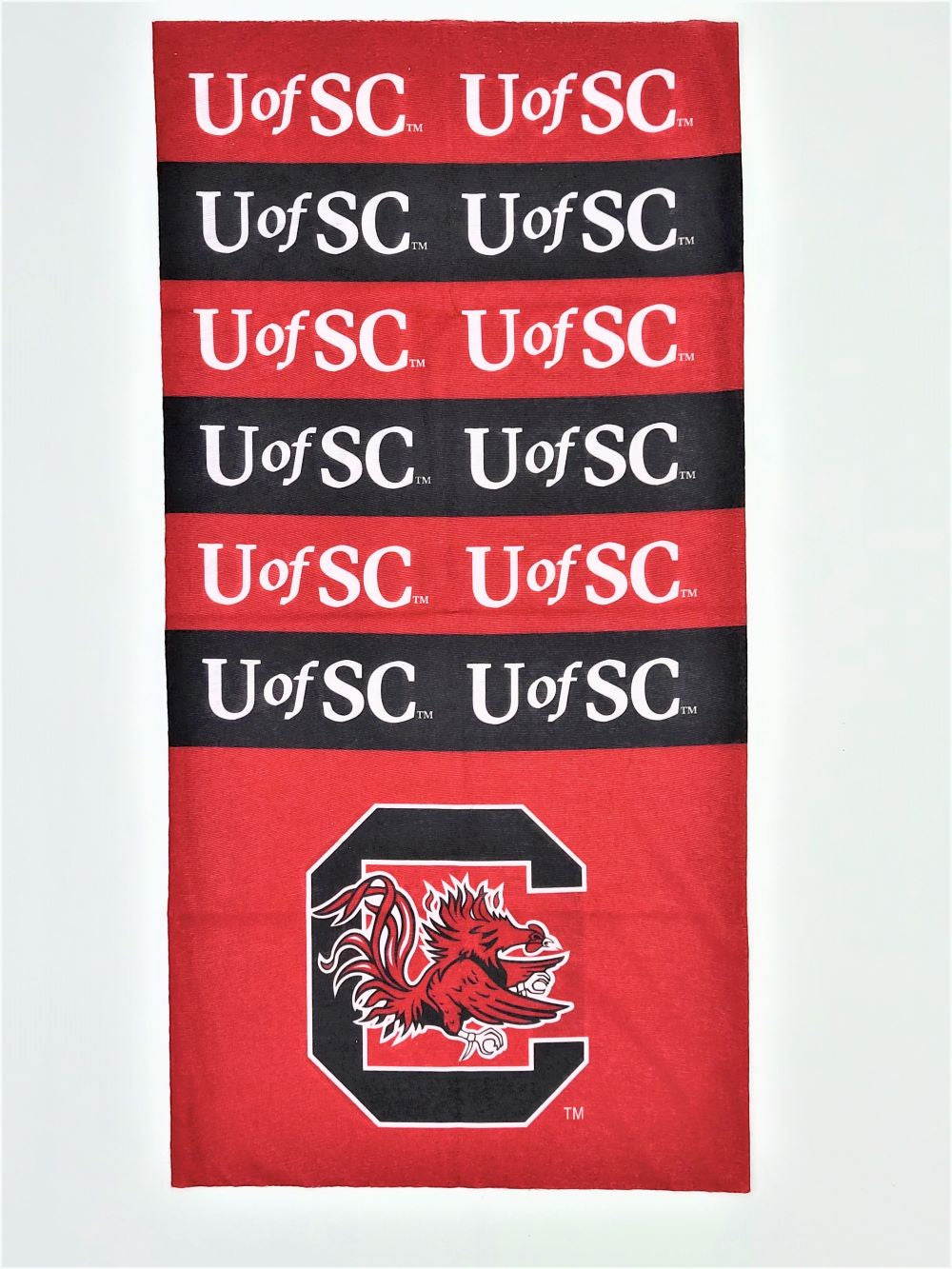 Little Earth NCAA South Carolina Gamecocks Superdana Bandana Neck Gaiter
