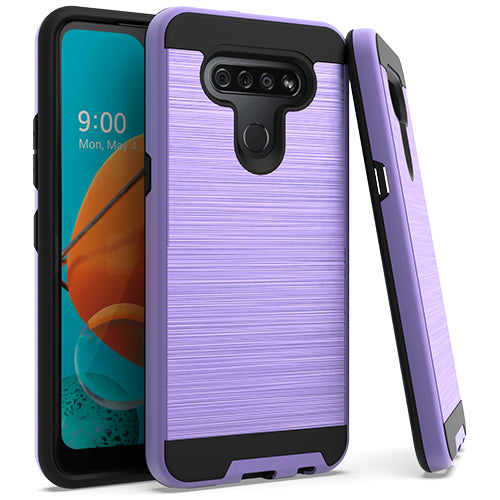 GSA Brushed Hybrid Case for LG K51 - Purple Black