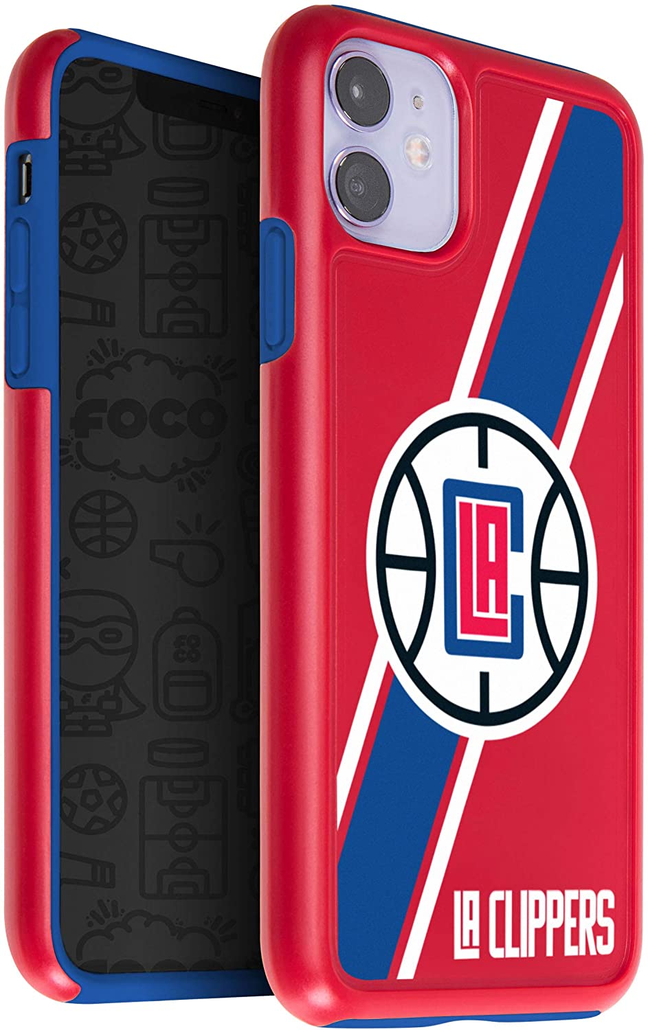 FOCO NBA Los Angeles Clippers Dual Layered Case for iPhone 11 & XR (6.1")