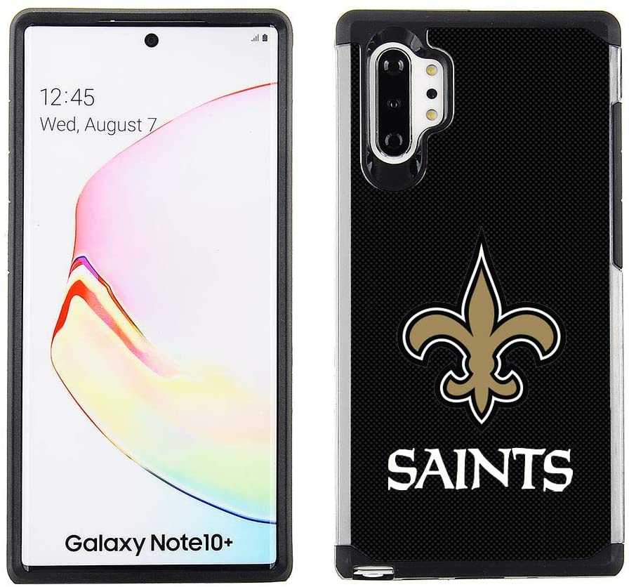 PBG NFL New Orleans Saints Textured Case for Samsung Galaxy Note 10 Plus