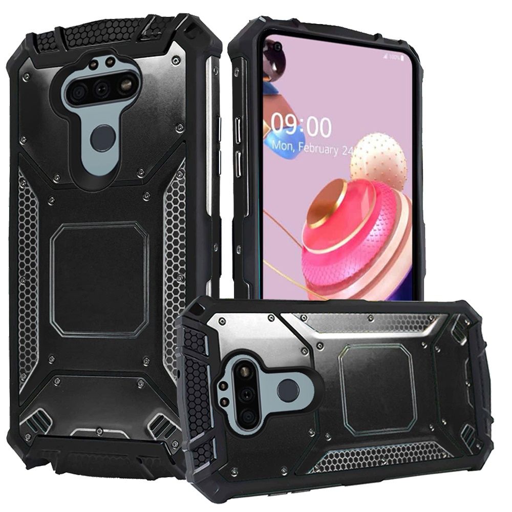 GSA Screw Metal Jacket Case for LG Aristo 5 - Black