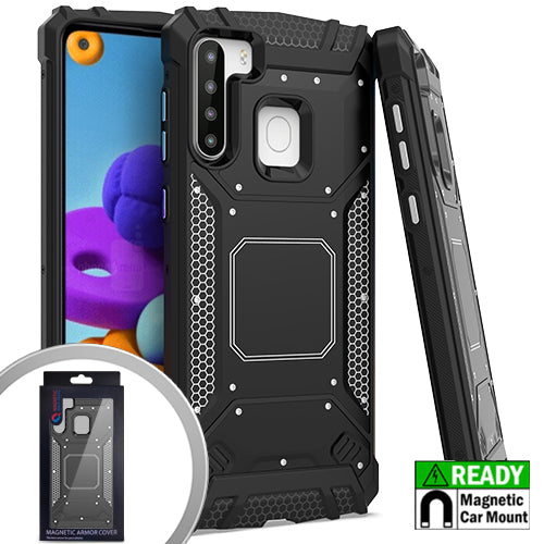 GSA Screw Metal Jacket Case for Samsung Galaxy A21 - Black
