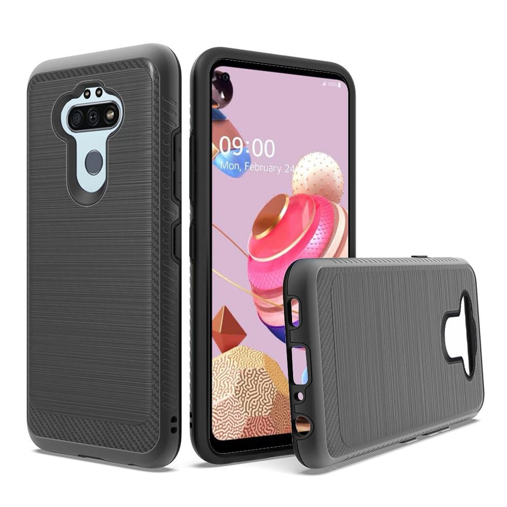 GSA Slim Brushed Case w/Edge Design for LG Aristo 5 - Black