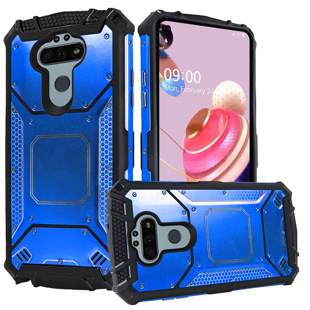 GSA Screw Metal Jacket Case for LG Aristo 5 - Royal Blue
