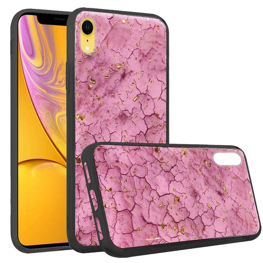 GSA Lightning Design Frozen Gold Glitter Case For iPhone XR 6.1" - Light Pink