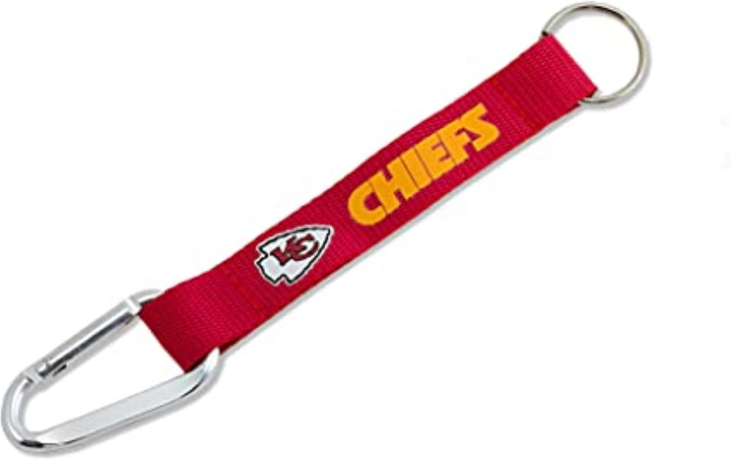 Aminco NFL Officially Licensed Kansas City Chiefs Carabiner Lanyard Keychain