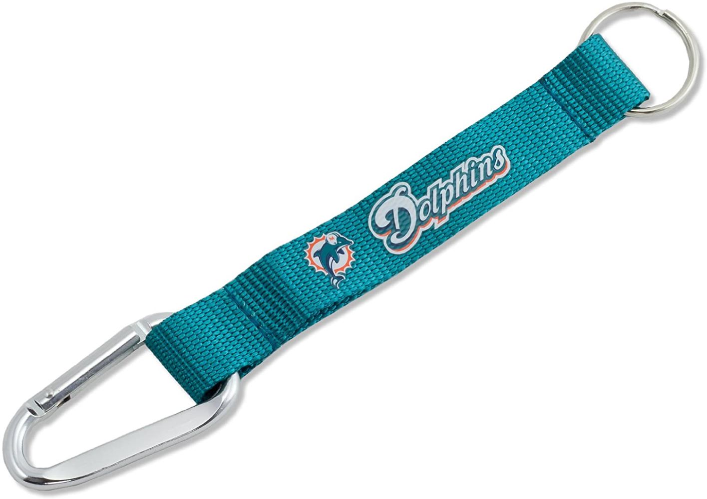 Aminco NFL Officially Licensed Miami Dolphins Carabiner Lanyard Keychain