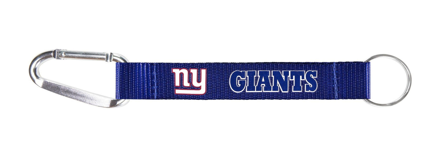 Aminco NFL Officially Licensed New York Giants Carabiner Lanyard Keychain