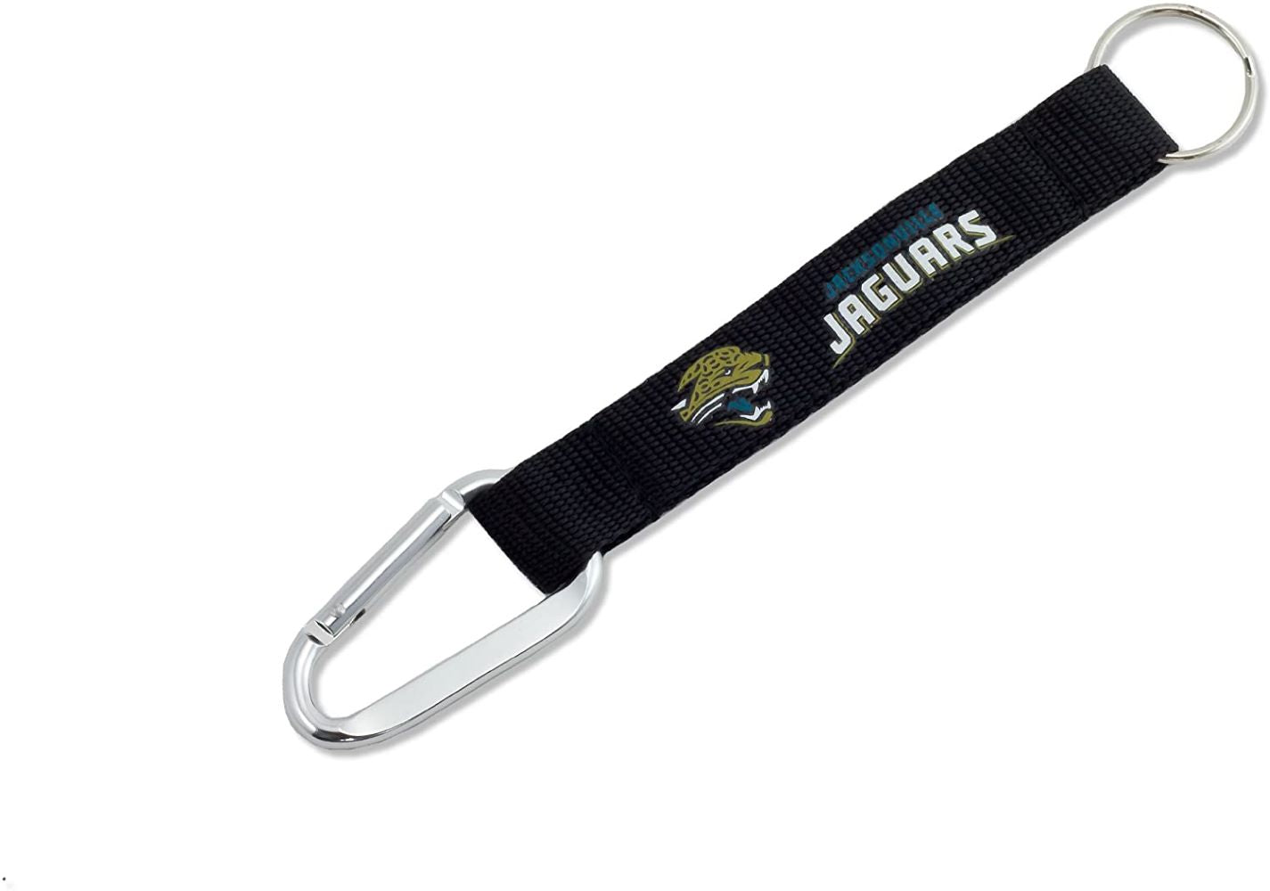 Aminco NFL Jacksonville Jaguars Black Carabiner Lanyard Keychain