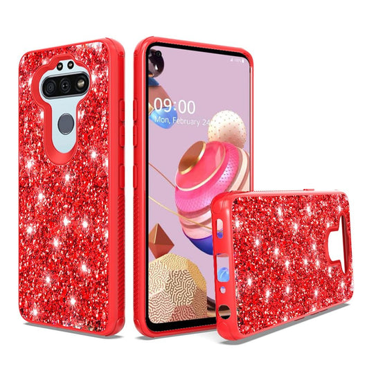 GSA Glitter Bling Candy Case for LG Aristo 5 - Red
