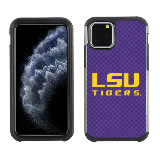 PBG NCAA Licensed LSU Tigers Textured Case for iPhone 11 Pro, X & XS (5.8")