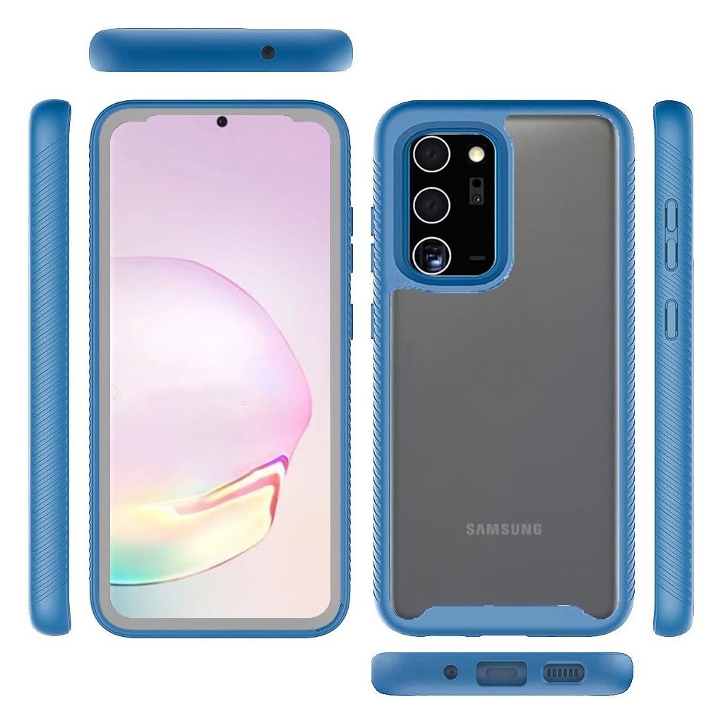 GSA Shockproof Bumper Case for Samsung Galaxy Note 20 Ultra - Clear/Blue