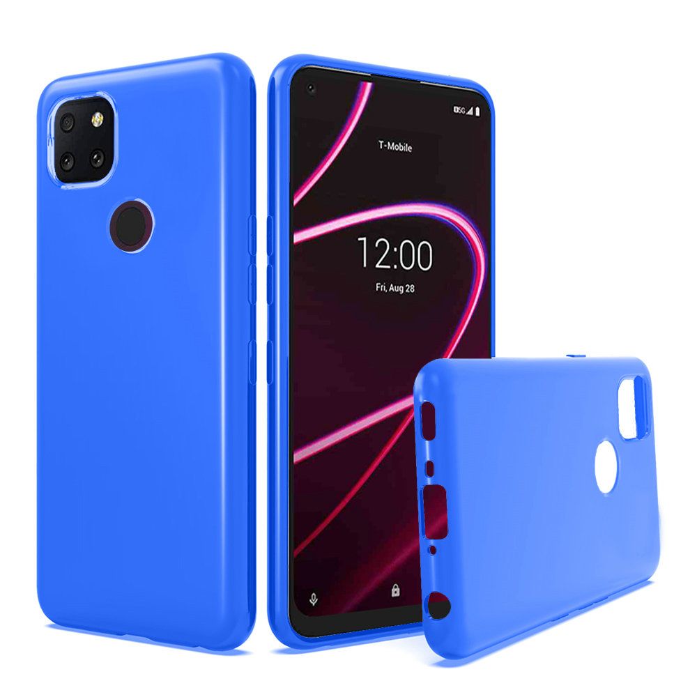 GSA TPU Gel Skin Flexible Skinny Case For T-Mobile REVVL 5G, T790 Blue