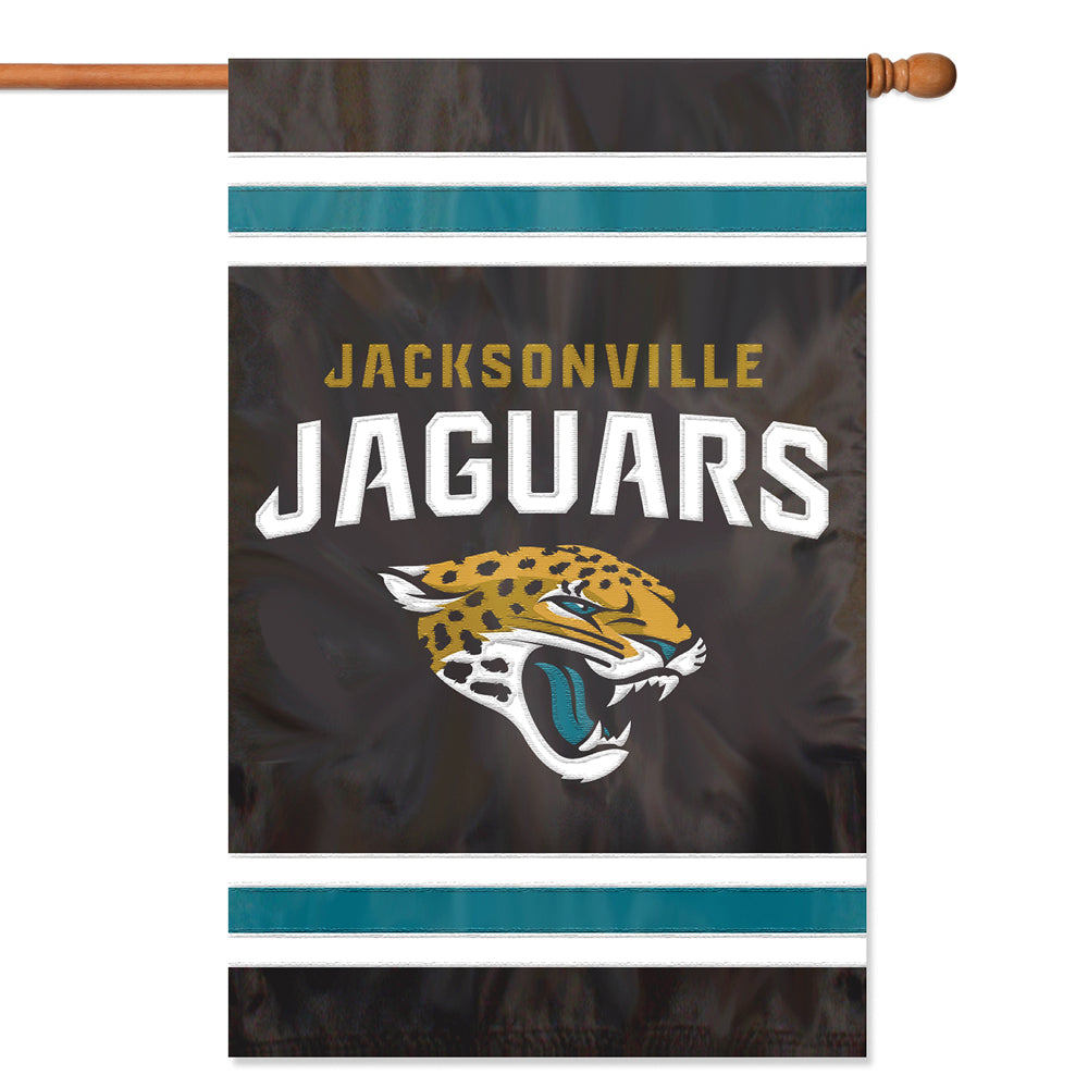 Party Animal NFL Jacksonville Jaguars Applique Banner Flag 44x28