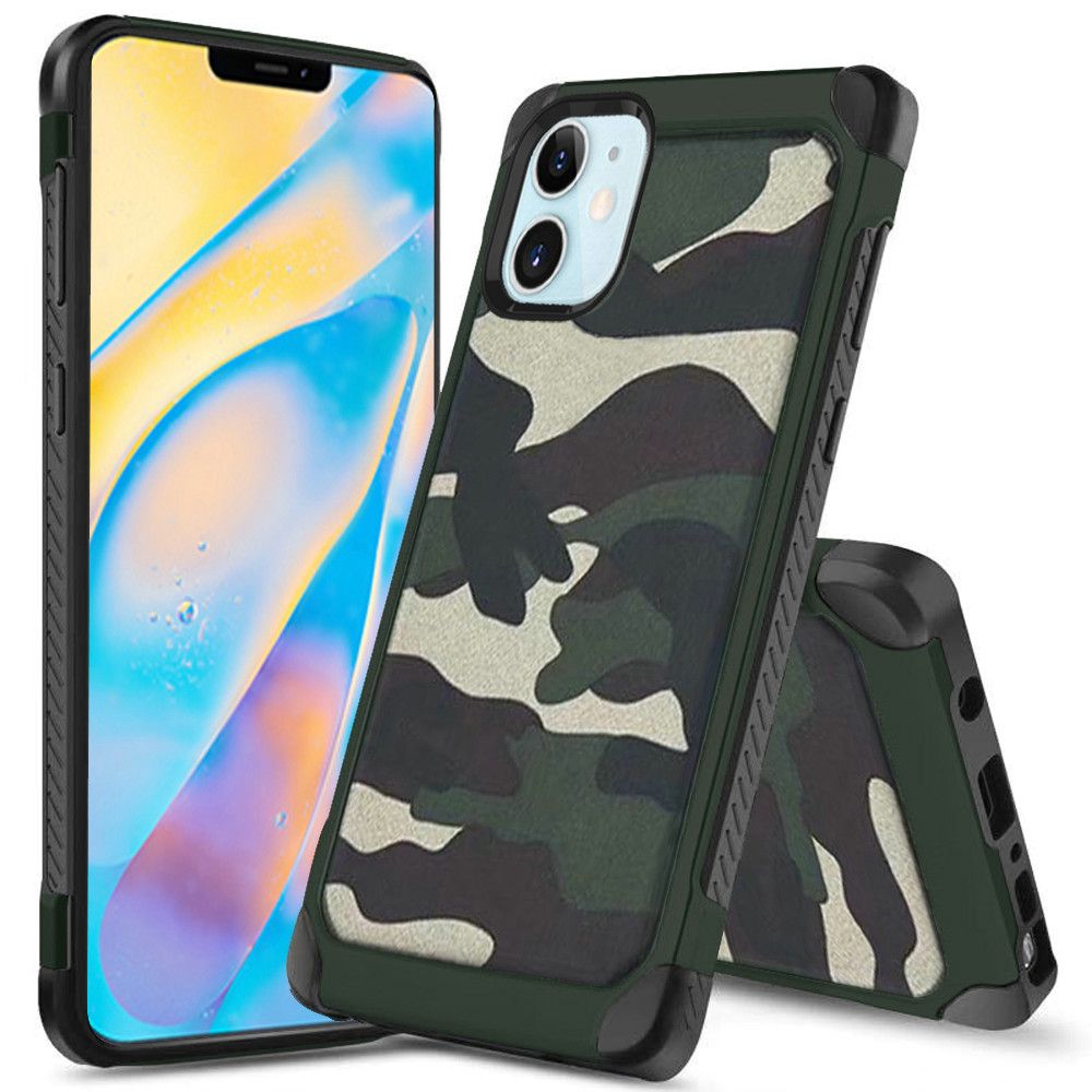 GSA Tough Shockproof Case For iPhone 12 Mini (5.4") Camo Green