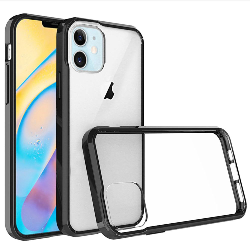 GSA Transparent Hybrid Case For iPhone 12 Mini (5.4") Clear & Black