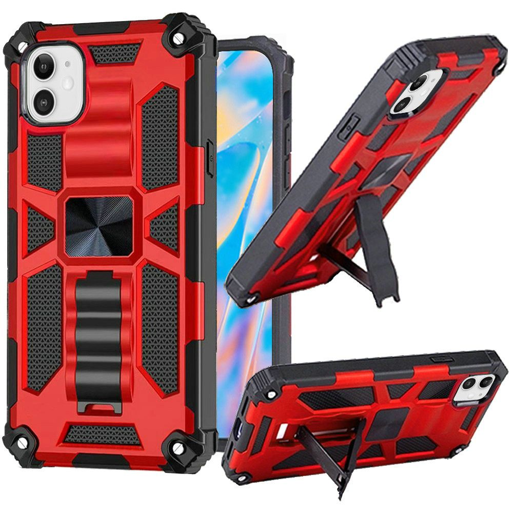 GSA Machine Magnetic Case with Kickstand for iPhone 12 Mini (5.4") Red/Black
