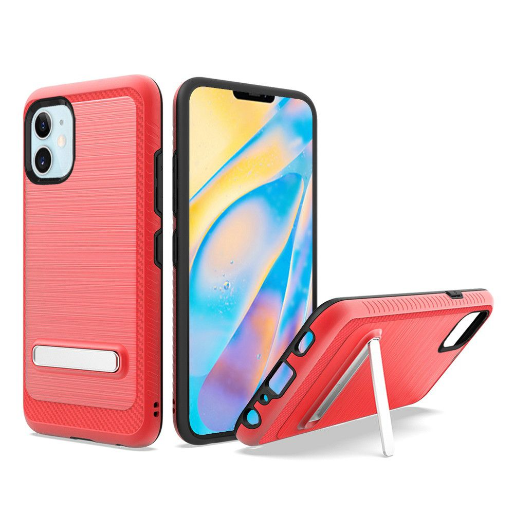 GSA Slim Magnetic Hybrid Case Kickstand for iPhone 12 Mini (5.4") Red