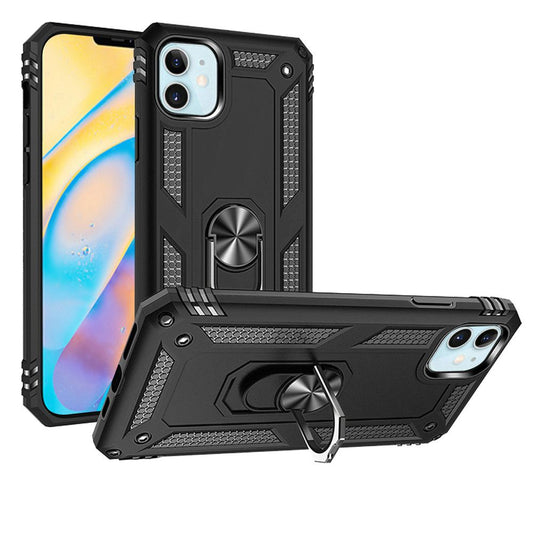 GSA Hybrid Magnetic Case with Ring Kickstand for iPhone 12 Mini (5.4") Black