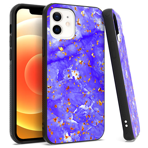 GSA Chrome Flake Marble Case For Apple iPhone 12 Mini (5.4") - Purple