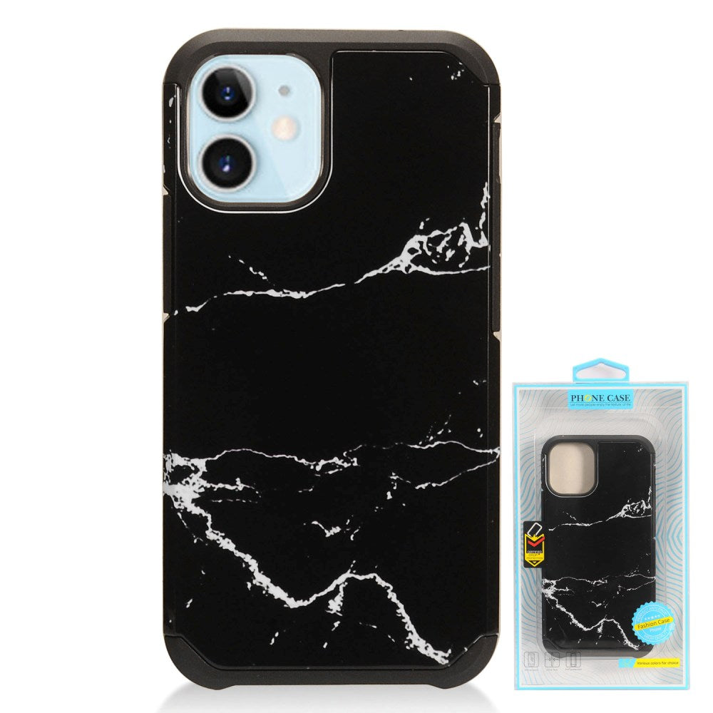 GSA Astronoot Marble Hybrid Case For iPhone 12 Mini (5.4") - Black