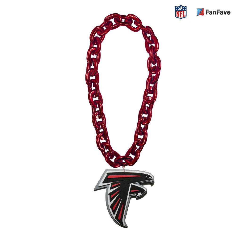 Aminco NFL Licensed Atlanta Falcons 3D Fan Chain Foam Red Chain