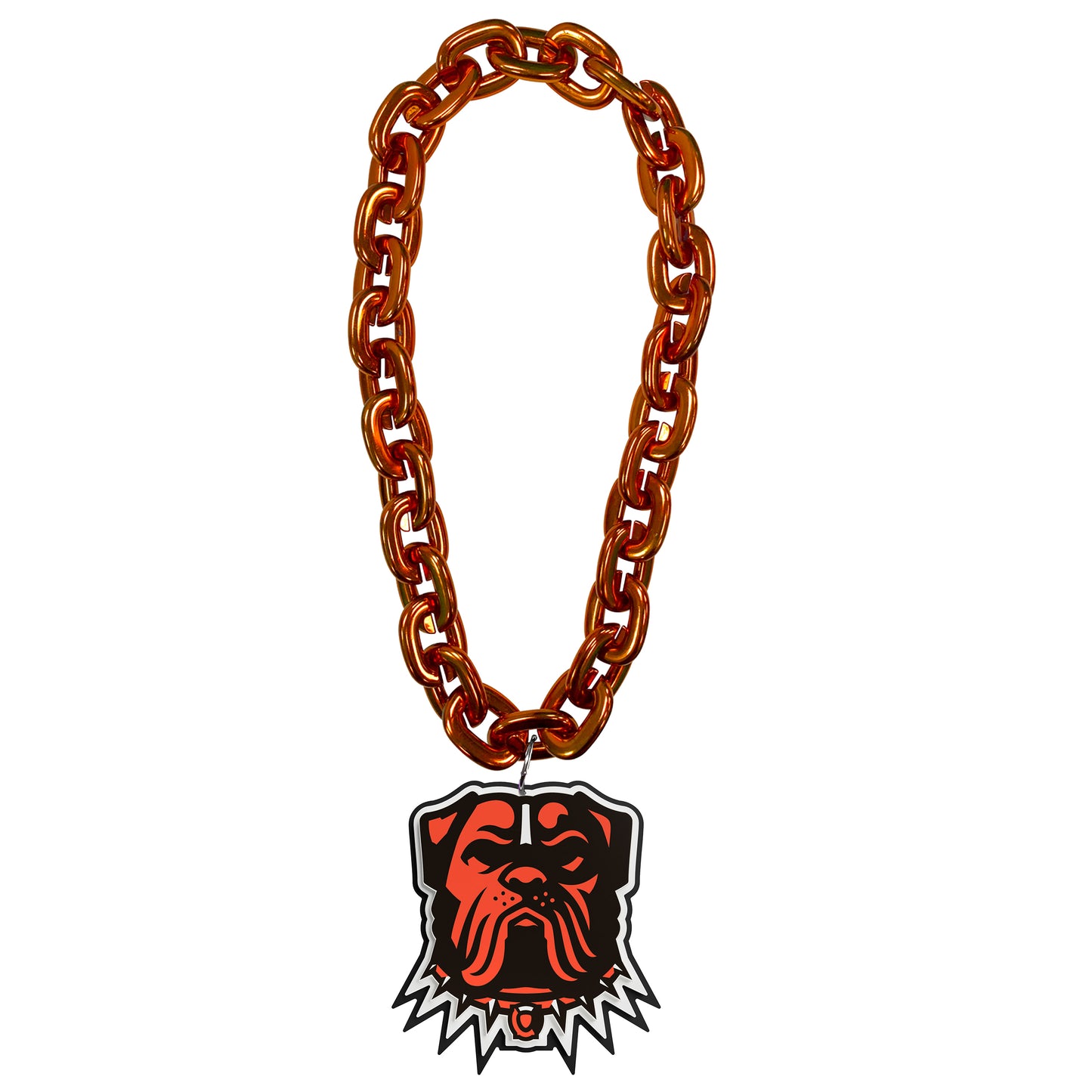 Aminco NFL Licensed Cleveland Browns 3D Fan Chain New Orange Chain