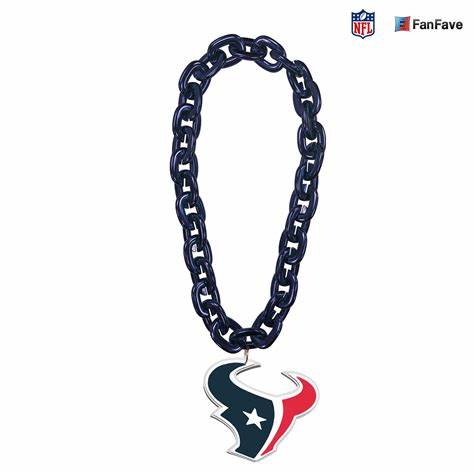 Aminco NFL Licensed Houston Texans 3D Blue Fan Chain Foam Magnet