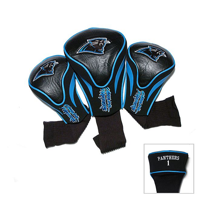 Team Golf NFL Carolina Panthers Contour Golf Club Headcovers 3-Pack