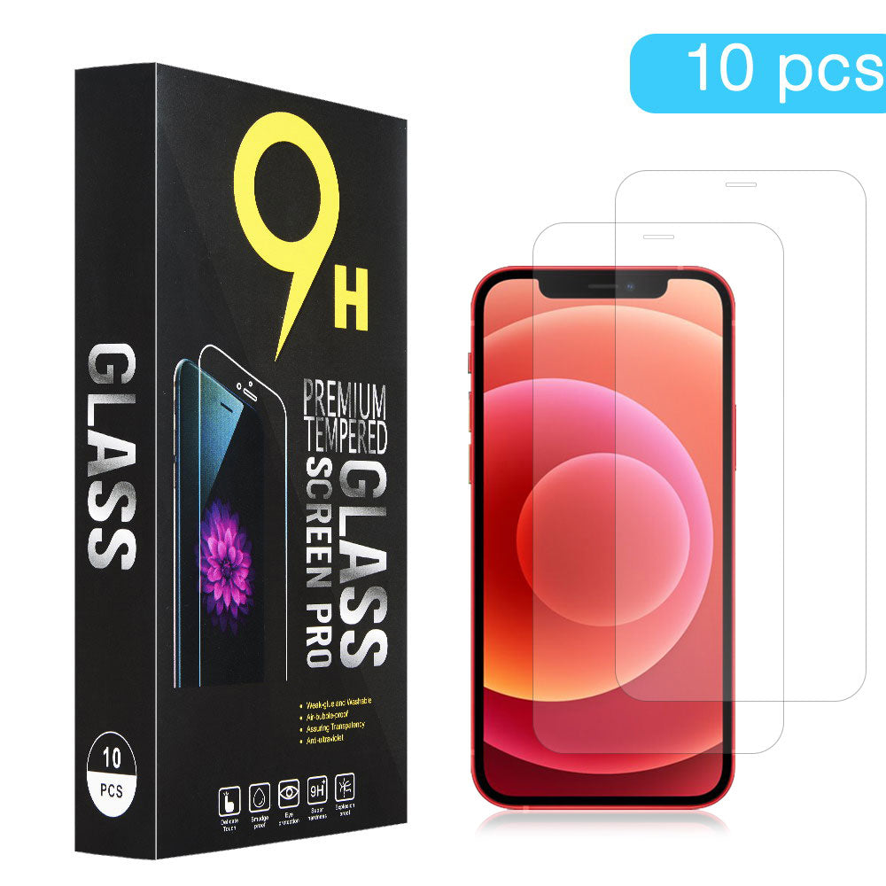 GSA Tempered Glass Box Of 10 For iPhone 12, 12 Pro (6.1") - Clear