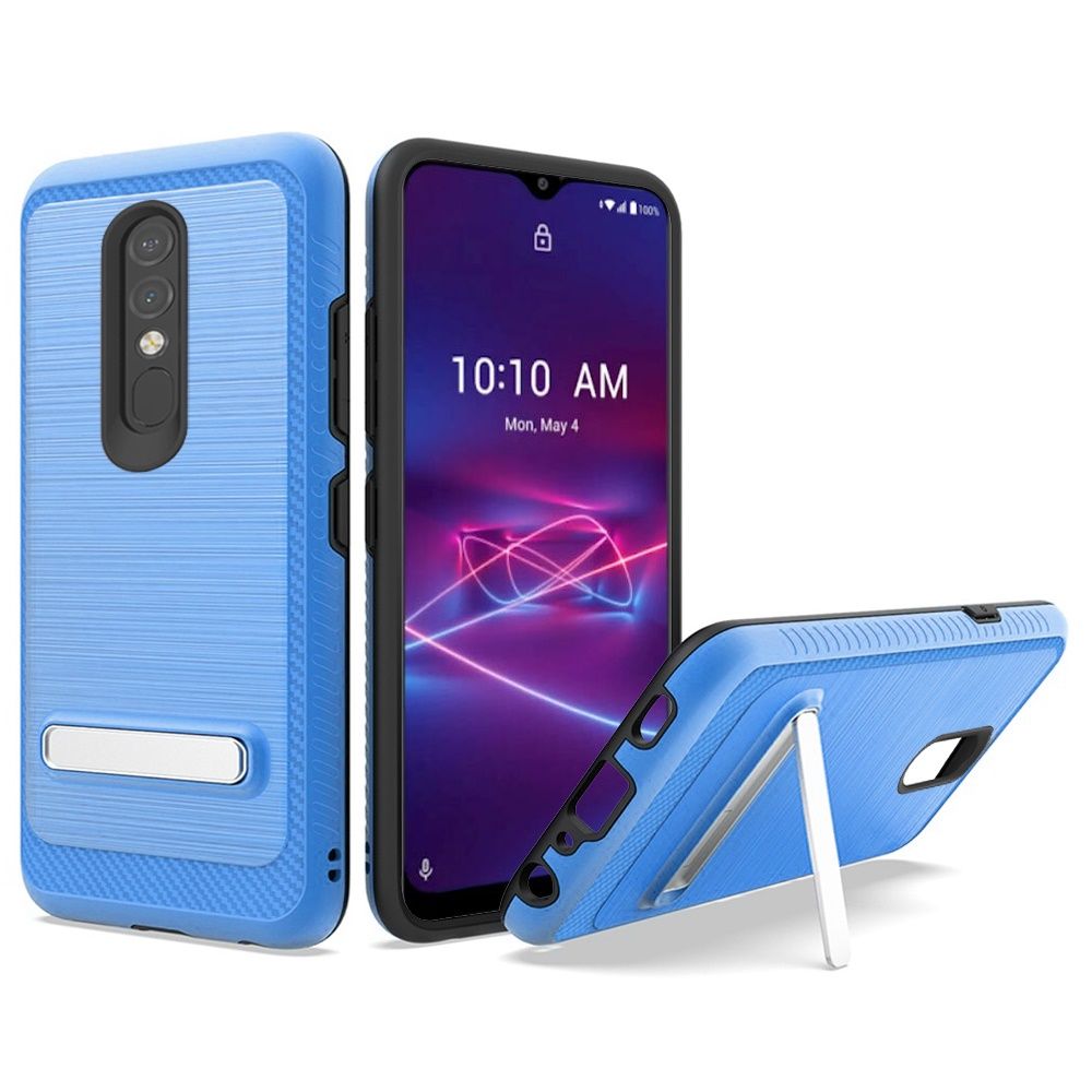 GSA Slim Brushed Hybrid Kickstand Case For Coolpad Legacy Brisa Blue