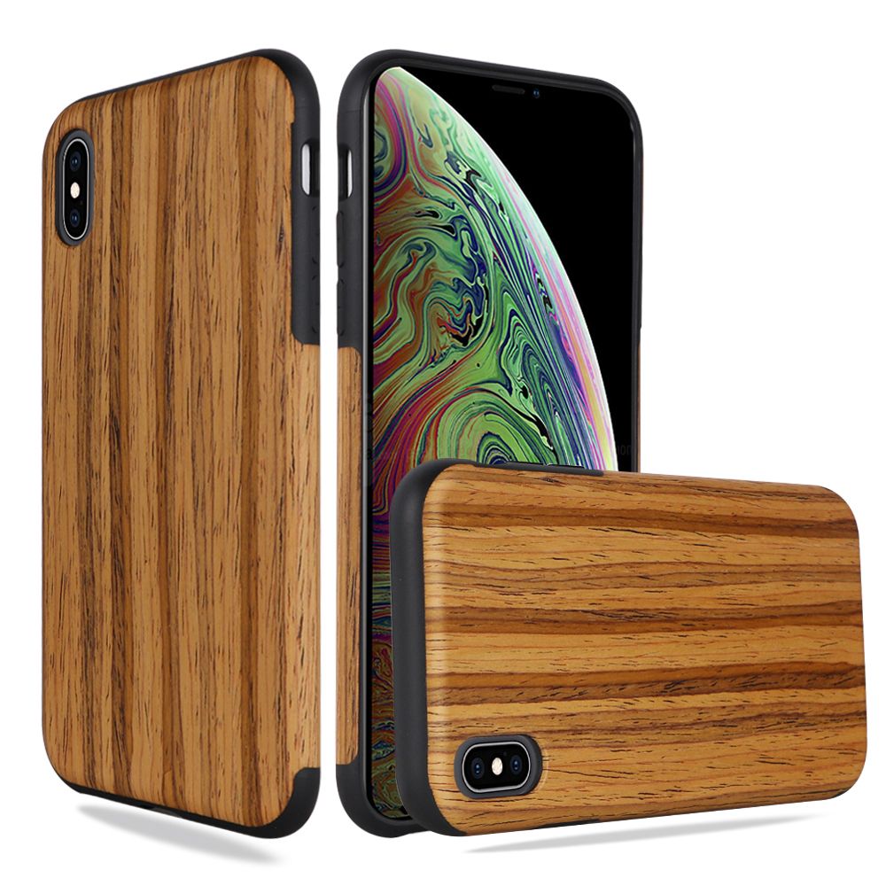 GSA Premium Series Wood Grain Candy Case For iPhone XS Max (6.5") - Fruit Wood