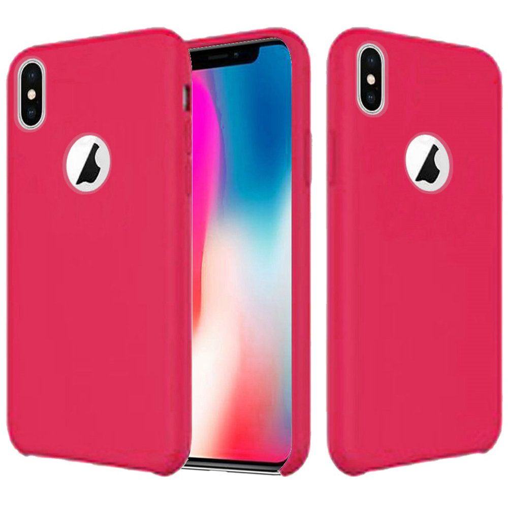 GSA Soft Silicone SimpleMade Case For iPhone XS Max - Rose Red