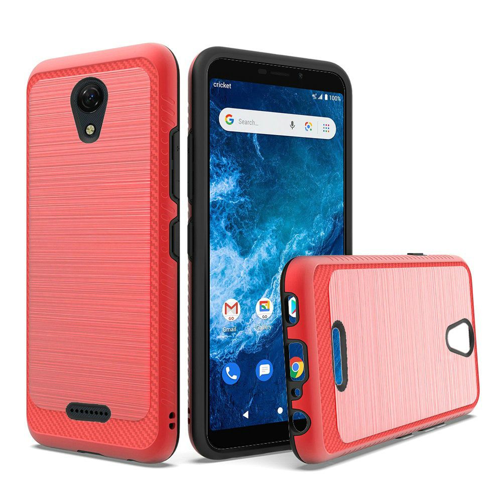 GSA Brushed Case w/Edge Design for Cricket Icon 2 - Red