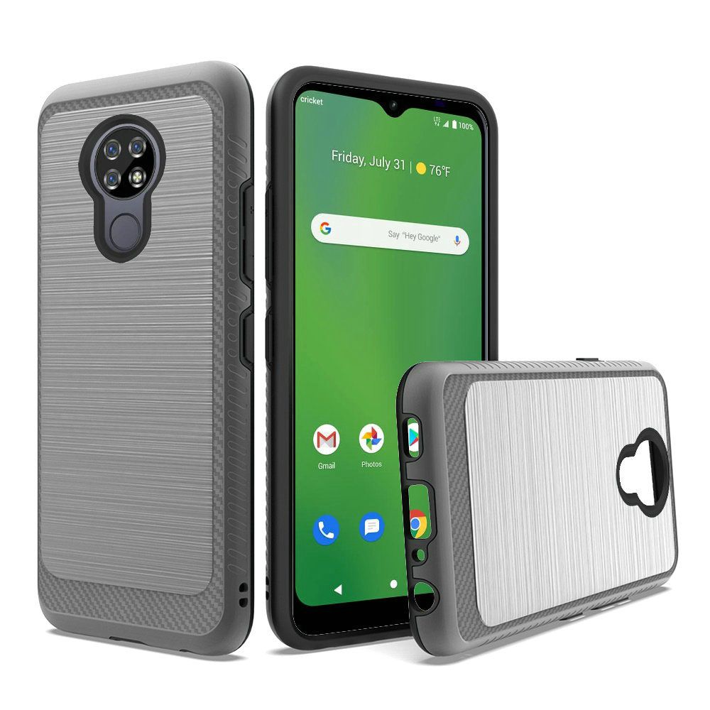 GSA Brushed Case w/Edge Design for Cricket Ovation - Gray