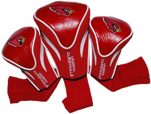 Team Golf NFL Arizona Cardinals Contour Golf Club Headcovers 3-Pack