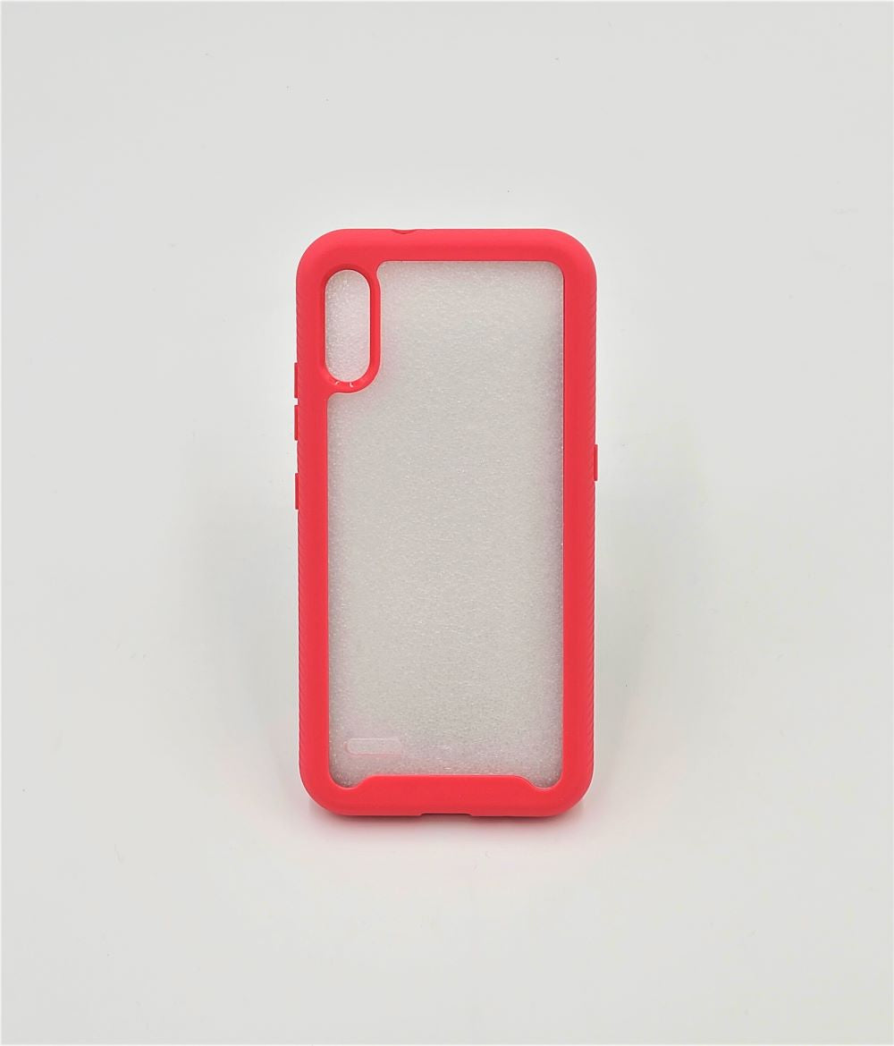 GSA Shockproof Bumper Case for LG K22 & K32 - Clear Red