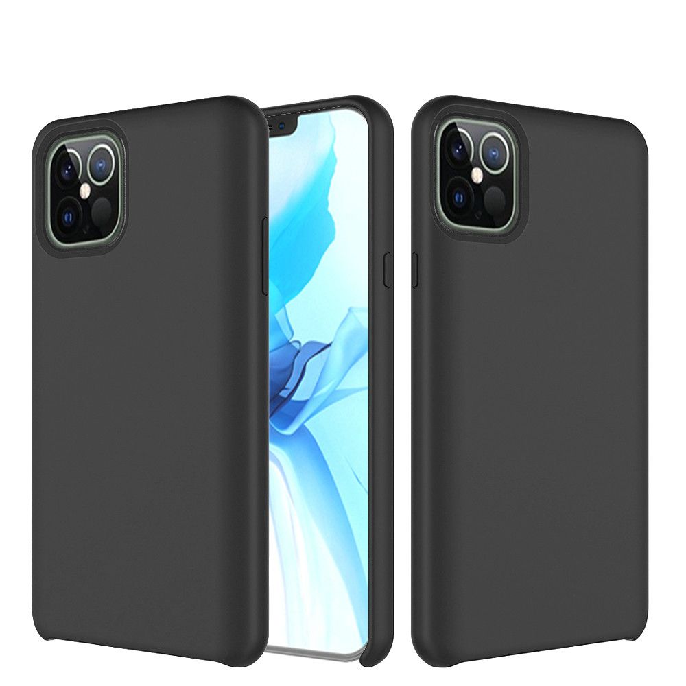 GSA Soft Silicone Gel Skin Cover Case for iPhone 12 Pro Max 6.7 Black