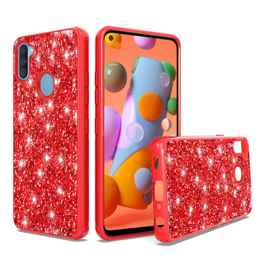 GSA Glitter Bling Candy Case for Samsung A21 - Red