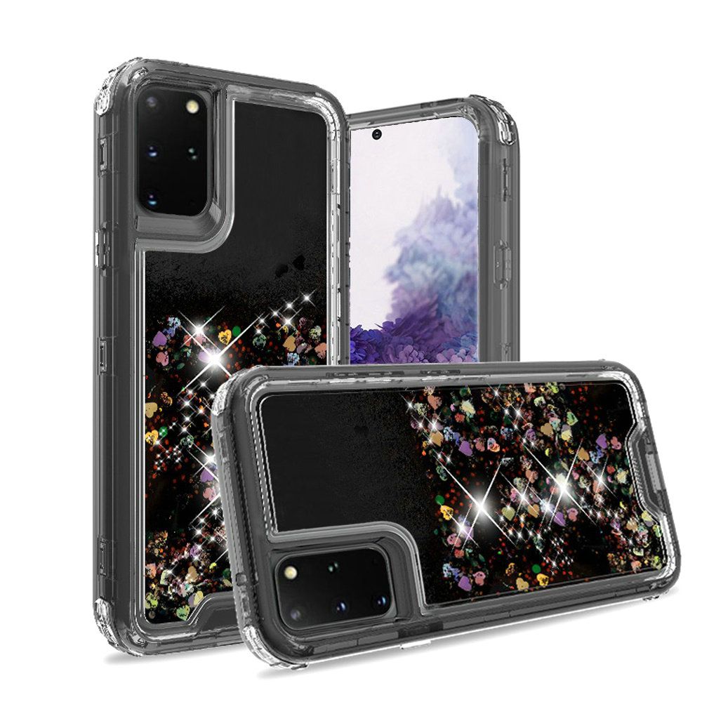 GSA Liquid Glitter Hybrid Case for Samsung S20 Ultra - Black