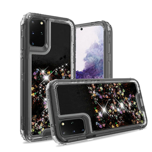 GSA Liquid Glitter Hybrid Case for Samsung S20 Ultra - Black