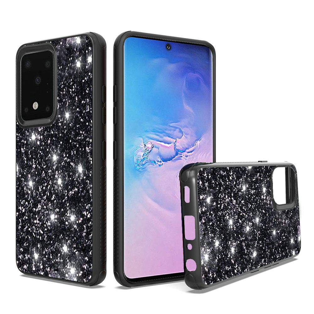 GSA Slim Glitter Bling Case for Samsung Galaxy S20 Ultra - Black