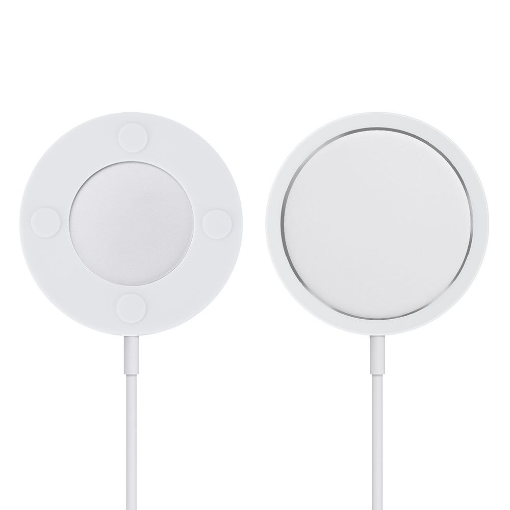 GSA Wireless Charger Case compatible with MagSafe magnetic chargers - White