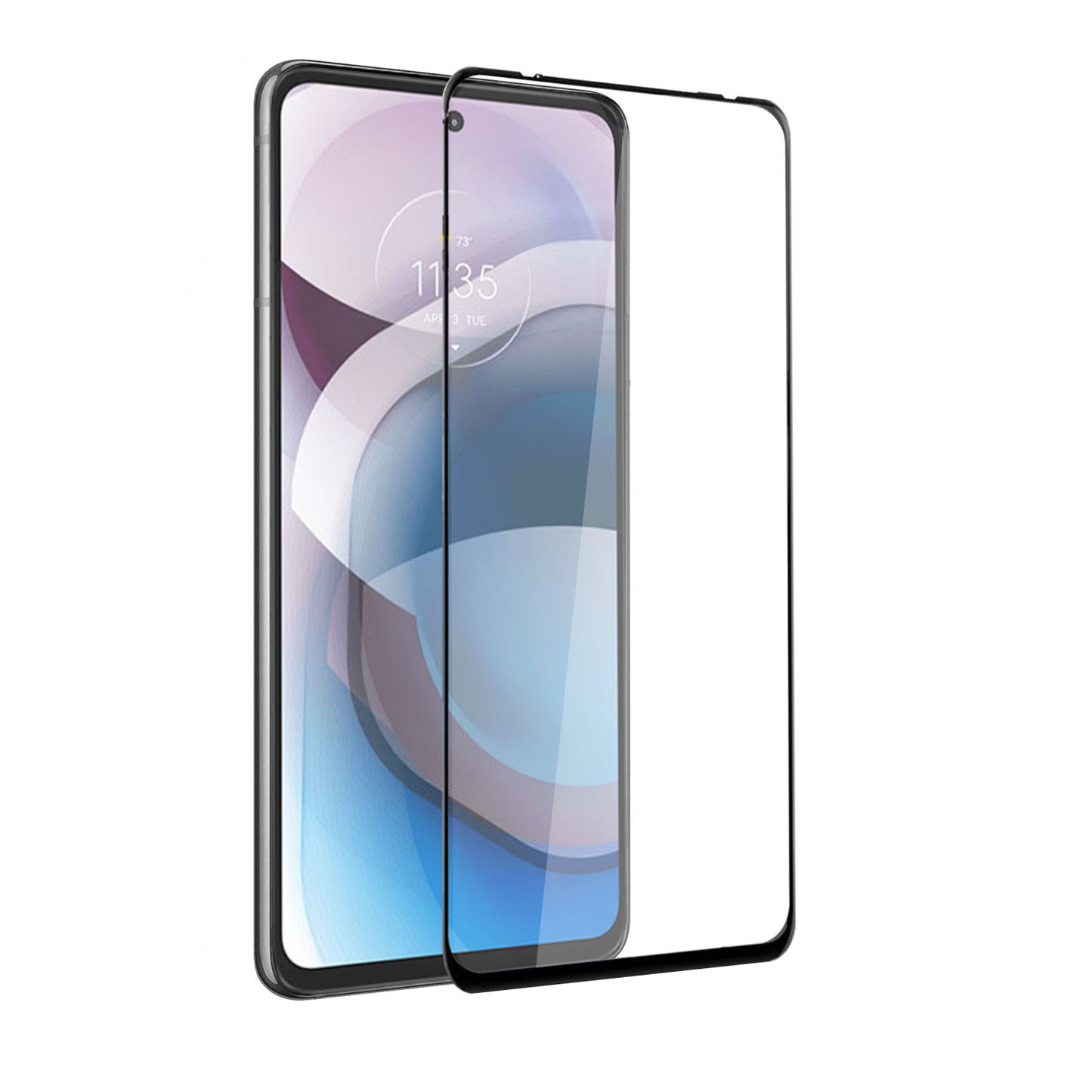 GSA Black Edged Tempered Glass For Motorola Moto One 5g Ace Black