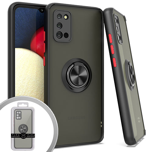 GSA Magnet Ring Stand 3 Case for Samsung Galaxy A02s 5G Black