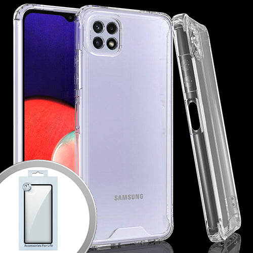 GSA Pro Skin Bumper Case for Samsung Galaxy A22 5G, Boost Celero 5G - Clear