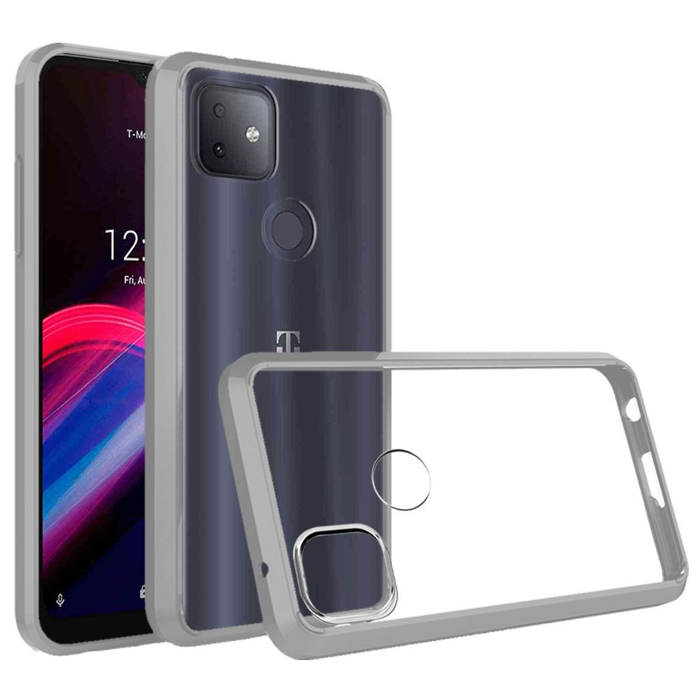 GSA Transparent Hybrid Bumper Case For T-Mobile REVVL V Plus 5G - Clear