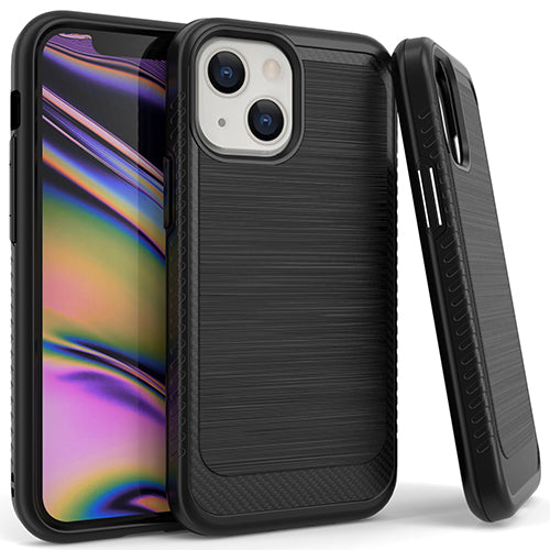 GSA Brushed Case w/Edge Design for Apple iPhone 13 (6.1") Black