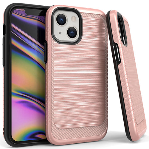 GSA Brushed with Edge Case Case for Apple iPhone 13 (6.1") Rose Gold