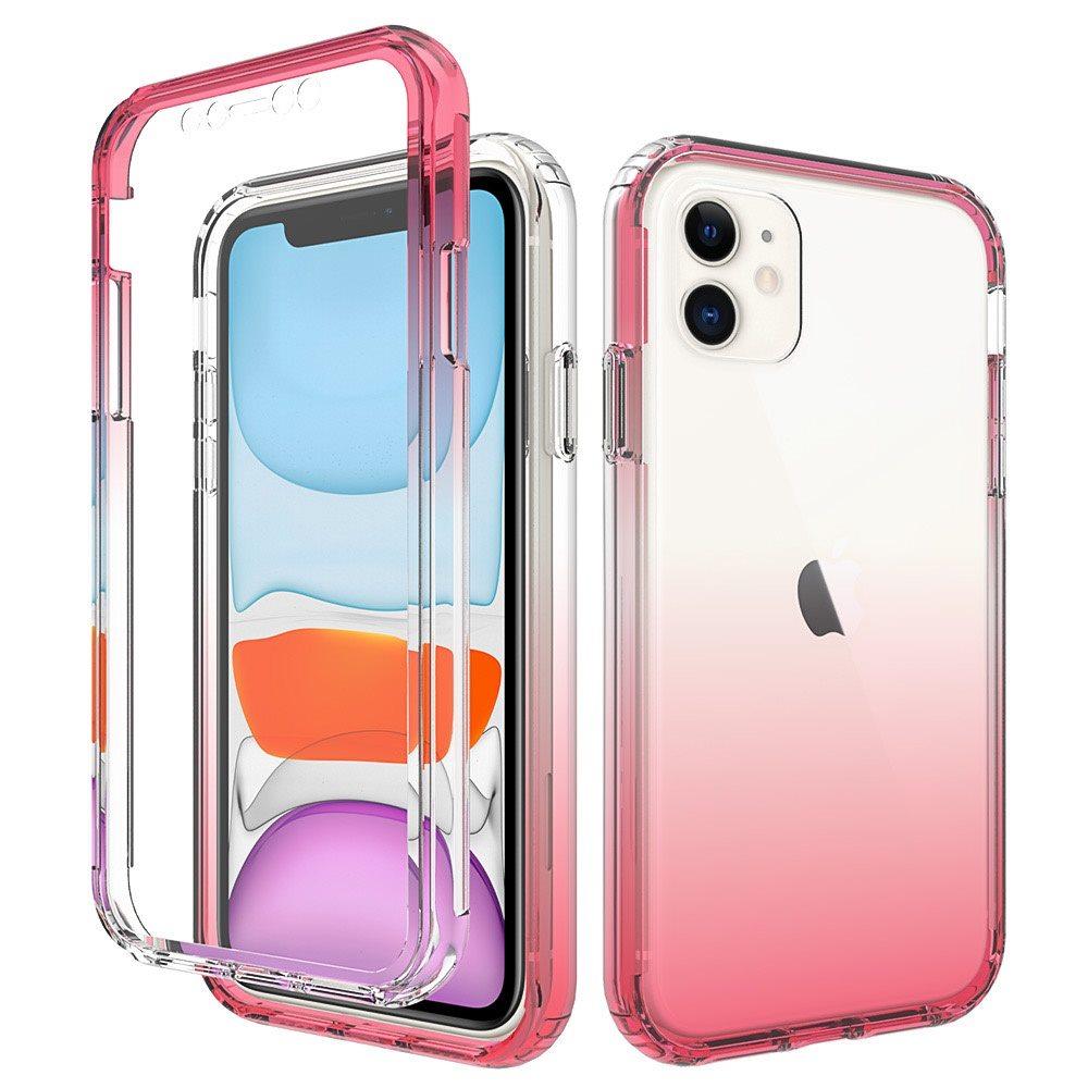 GSA Two Tone Transparent Case For iPhone 13 Pro (6.1") - Red